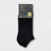 Women's Extended Size Cushioned 4pk No Show Athletic Socks - All In Motion™ - Black 8-12