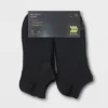 Men's No Show Light Weight Performance Socks 12pk - All In Motion™ Black 6-12