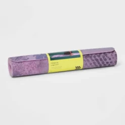Cloud Print Yoga Mat 5mm Violet - All In Motion™: PVC Material, Low Tack Grip