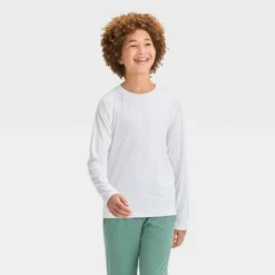 Boys' Long Sleeve Fitted Performance Crewneck T-Shirt - All In Motion™ -All In Motion GUEST c11bfc54 841a 4bea 9a40 2ace94133e41