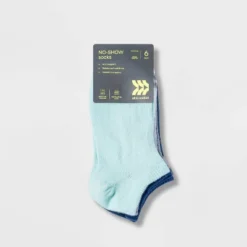 Women's Lightweight Mesh Striped L-Band 6pk No Show Athletic Socks - All In Motion™ 4-10