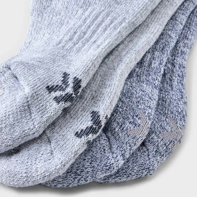 Men's Striped Marl Short Boot Socks - All In Motion™ Navy Blue/Gray 6-12 4 Men's Striped Marl Short Boot Socks - All In Motion™ Navy Blue/Gray 6-12 - Image 2
