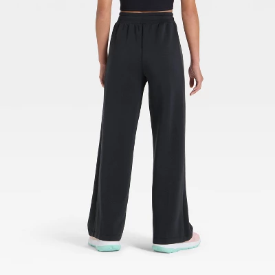 Girls' Airy Sleek Wide Leg Pants - All In Motion™ 3 Girls' Airy Sleek Wide Leg Pants - All In Motion™
