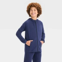 Boys' Waffle Hooded Sweatshirt - All In Motion™ -All In Motion GUEST cb4aeb36 dc35 4f45 9fec e61e2f816d60