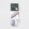 Women's 6pk Varsity Striped No Show Athletic Socks - All In Motion™ 4-10