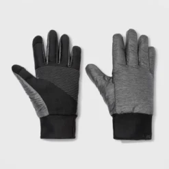 Men's Puffer Gloves - All In Motion™ Heather Gray