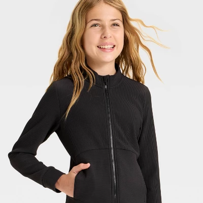 Girls' Cozy Knit Jacket - All In Motion™ 4 Girls' Cozy Knit Jacket - All In Motion™ - Image 2