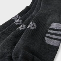Men's Striped Surge Mesh Crew Socks 8pk - All In Motion™ Black 6-12: Cushioned Heel Toe, Midweight Knit -All In Motion GUEST d6497c82 56a5 4b79 9c12 749945d37843