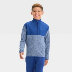 Boys' Fleece ¼ Zip Sweater - All In Motion™ -All In Motion GUEST d989ac95 74e2 45cb 820c 0b98555b096e