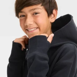 Boys' Fleece Hooded Sweatshirt - All In Motion™ -All In Motion GUEST dadeb339 e3df 4734 be3a 09f6cebf8efb