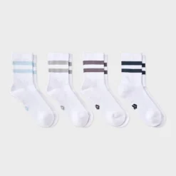 Women's Athletic Mix 4pk Midi Crew Socks - All In Motion™ White/Navy/Gray -All In Motion GUEST e5e2063a d7cd 445b b9fb d28d18b6d60a