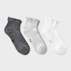 Women's Cushioned Ruffle 3pk Athletic Ankle Socks - All In Motion™ 4-10 17 Women's Cushioned Ruffle 3pk Athletic Ankle Socks - All In Motion™ 4-10 -All In Motion GUEST ea3e5146 e96c 456c ad30 54d83d6a17ff