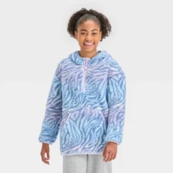 Girls' Fleece 1/2 Zip Pullover - All In Motion™ -All In Motion GUEST eb1c8374 32d0 4b52 a9cb 1dd79ee7a1d3