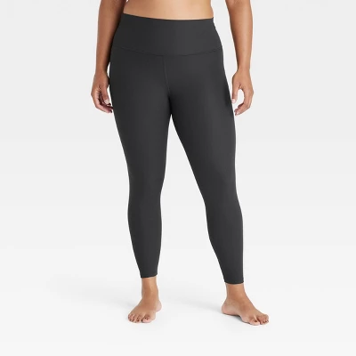 Women's Everyday Soft High-Rise Ribbed 7/8 Leggings - All In Motion™ 4 Women's Everyday Soft High-Rise Ribbed 7/8 Leggings - All In Motion™ - Image 2