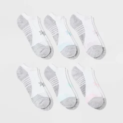 Women's 6pk Cushioned Performance Striped No Show Athletic Socks - All In Motion™ 4-10 -All In Motion GUEST f1783d14 4d7f 419e 957a e4add80eba30