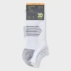 Men's Striped Arch Socks 6+1pk - All In Motion™ White 6-12: Recycled Polyester, Flat Seams -All In Motion GUEST f26ef57c 58be 41db 9610 8647fbc495f4