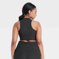 Women's Light Support Rib Racerback Longline Sports Bra - All In Motion™ -All In Motion GUEST f2a45830 97fb 4937 a336 0cea81ccd257