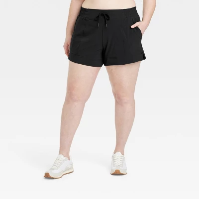Women's Woven Mid-Rise Shorts 4" - All In Motion™ 4 Women's Woven Mid-Rise Shorts 4" - All In Motion™ - Image 2